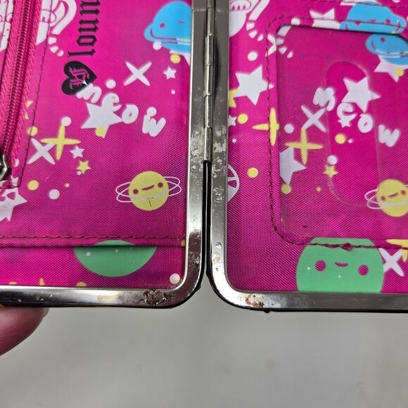 LOUNGEFLY Clutch Wallet Space Kitty Kittens Outterspace - Picture 6 of 10